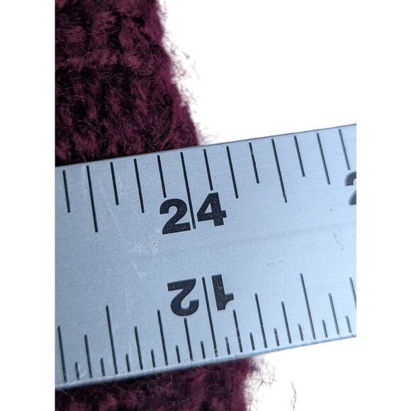 Handmade 80' Vintage burgundyBobble turtleneck Bust 36" CBack 24"Rare QualityEVU - Picture 4 of 10